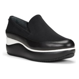 Donald Pliner Lizzee Slip-On Platform Sneaker_BLACK FABRIC