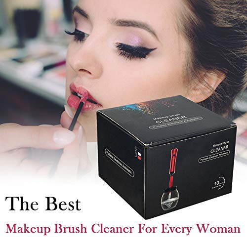  New Pro 2020 Upgraded Electric Makeup Brush Cleaner and Dryer,DOTSOG Automatic Brush Spinner for all brushes,Wash and Dry in Seconds,with 8 Size Rubber Collars