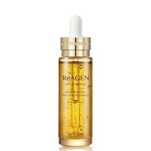  Lift-Up Ampoule with Gold Vitamin C Anti Aging Face Serum ,Hyaluronic Acid Essence, Moisturizer for face Dermatologist tested (1.01o.z) ReAGEN by Dr. Oracle