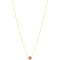 Dee Berkley 18 One Love Gemstone Necklace Peach Moonstone