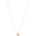 Dee Berkley 16 14 KT Initial X Adjustable Necklace