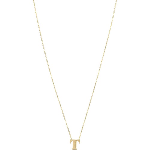  Dee Berkley 16 14 KT Initial T Adjustable Necklace