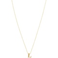 Dee Berkley 16 14 KT Initial L Adjustable Necklace