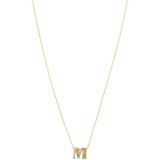 Dee Berkley 16 14 KT Initial M Adjustable Necklace