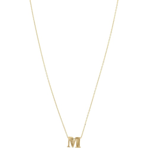  Dee Berkley 16 14 KT Initial M Adjustable Necklace