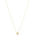 Dee Berkley 16 14 KT Initial S Adjustable Necklace