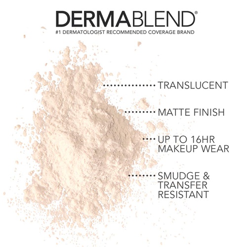  Dermablend Loose Setting Powder, Face Powder Makeup for Light, Medium and Tan Skin Tones, Mattifying Finish and Shine Control, 1oz