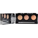 Full Coverage Concealer Palette, Waterproof Concealer Cream, 3 Colors + Brush, by Dermaflage