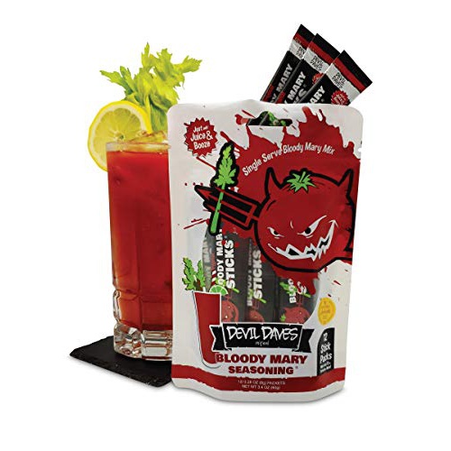  Devil Daves Original Bloody Mary Sticks Devil Daves Bloody Mary Seasoning | 12 Pack Pouch