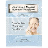 Diamond Facial Makeup Remover Wipes Ind. Wrapped 500/cs