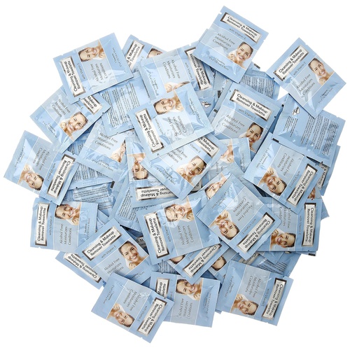  Diamond Facial Makeup Remover Wipes Ind. Wrapped 500/cs