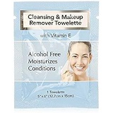 Diamond Cleansing and Makeup Remover Wipes with Vitamin E, 60 Pack (in Organza Bag)