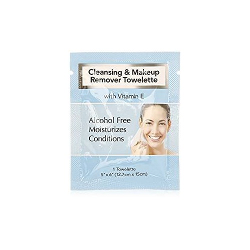  Diamond Cleansing and Makeup Remover Wipes with Vitamin E, 60 Pack (in Organza Bag)