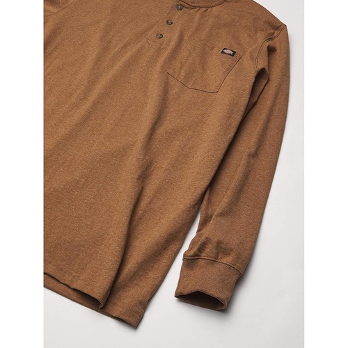 디키즈 Dickies Mens Big-Tall Long-Sleeve Heavyweight Henley