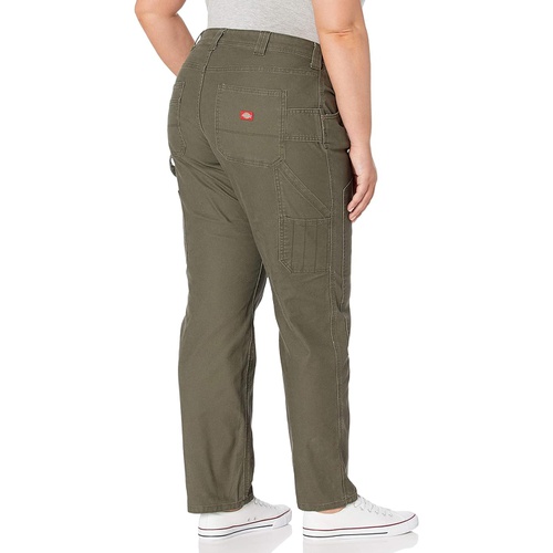 디키즈 Dickies Size Womens Plus Double Front Denim Carpenter Pants