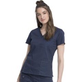 Dickies Womens GenFlex Junior-fit V-Neck Scrub Shirt