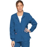Dickies Womens EDS Signature Scrubs Missy Fit Snap Front Warm-up Jacket