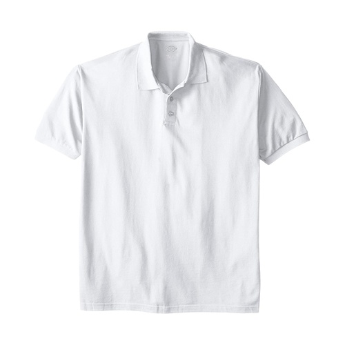 디키즈 Dickies Mens Big Short-Sleeve Pique Polo Shirt