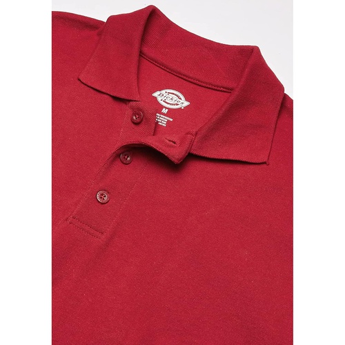 디키즈 Dickies Mens Big Short-Sleeve Pique Polo Shirt