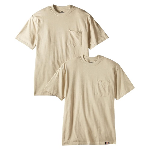 디키즈 Dickies Mens Short Sleeve Pocket T-Shirts Two-Pack