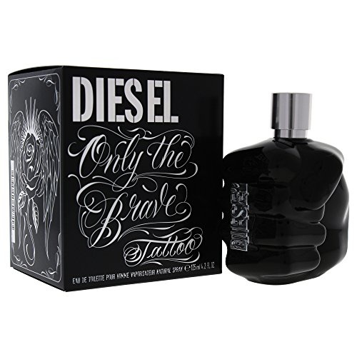 디젤 Diesel Only The Brave Tatoo Eau de Toilette Spray for Men, 4.2 Ounce