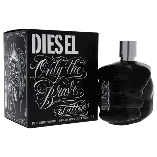 디젤 Diesel Only The Brave Tatoo Eau de Toilette Spray for Men, 4.2 Ounce