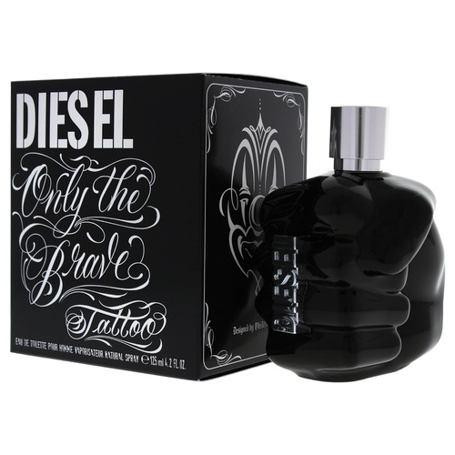 디젤 Diesel Only The Brave Tatoo Eau de Toilette Spray for Men, 4.2 Ounce