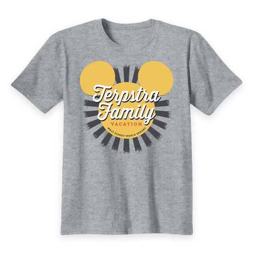 디즈니 Kids Walt Disney World Mickey Mouse Sunburst Family Vacation T-Shirt ? Customized
