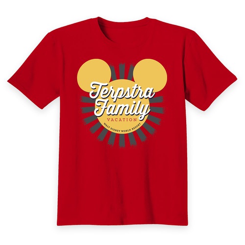 디즈니 Kids Walt Disney World Mickey Mouse Sunburst Family Vacation T-Shirt ? Customized