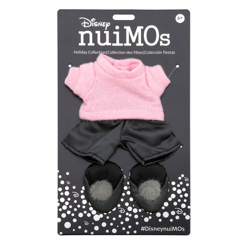 디즈니 Disney nuiMOs Outfit ? Pink Sweater with Gray Pants and Gray Pom-Pom Shoes
