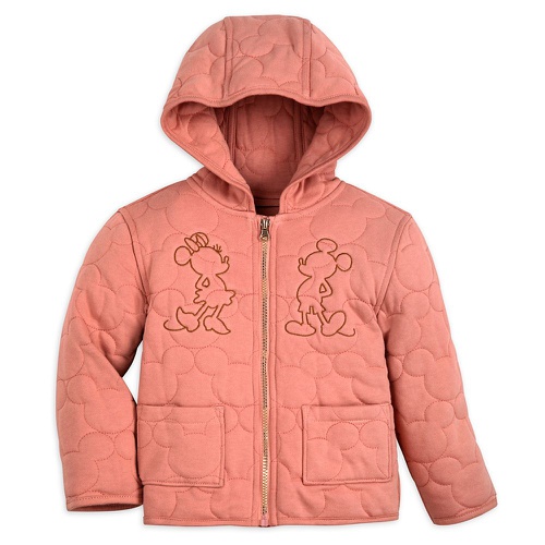 디즈니 Disney Mickey and Minnie Mouse Quilted Hooded Jacket for Kids