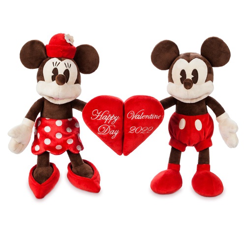 디즈니 Disney Mickey and Minnie Mouse Plush ? Valentines Day 2022 ? Small 8