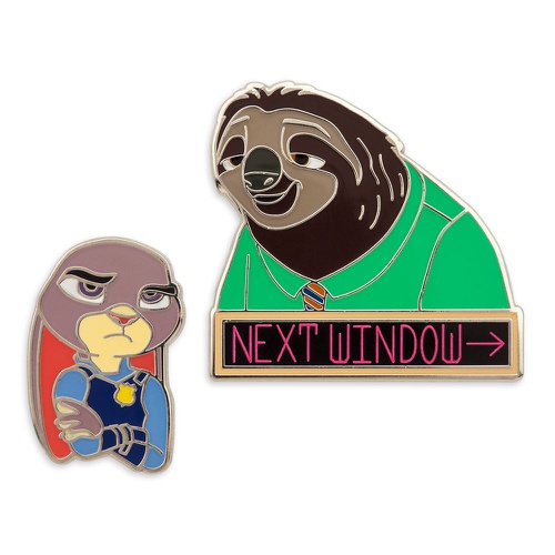 디즈니 Disney Judy Hopps and Flash Pin Set ? Zootopia