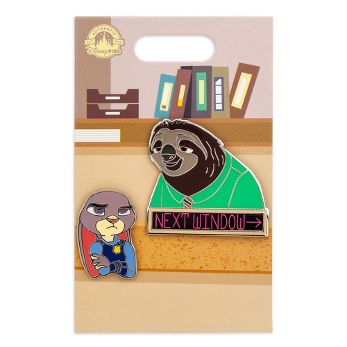 디즈니 Disney Judy Hopps and Flash Pin Set ? Zootopia