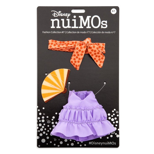 디즈니 Disney nuiMOs Outfit ? Purple Dress with Headband and Fan