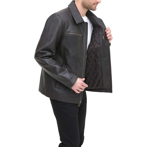 닥커스 Dockers Mens James Faux Leather Jacket