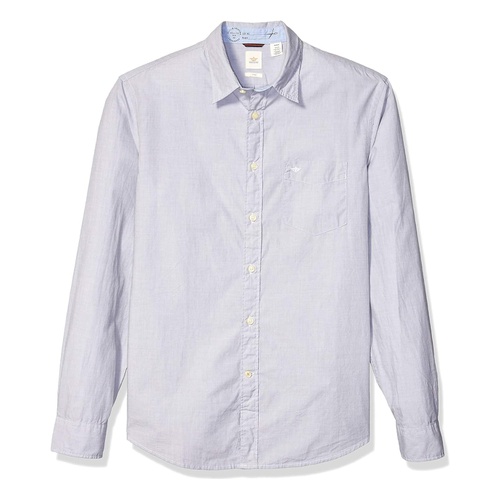 닥커스 Dockers Mens Long-sleeve Button-Up Perfect Shirt