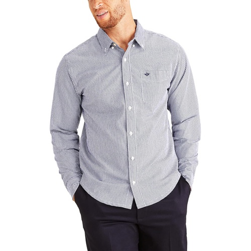 닥커스 Dockers Big & Tall Classic Fit Long Sleeve Signature Comfort Flex Shirt