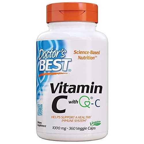  Doctors Best Vitamin C with Quali-C 1000 mg, Healthy Immune System, 360 Count (Pack of 1)