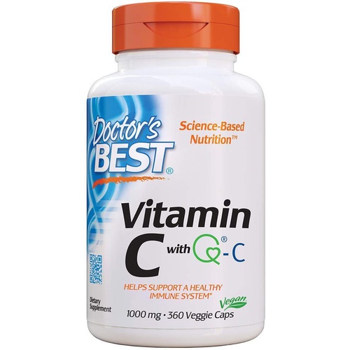  Doctors Best Vitamin C with Quali-C 1000 mg, Healthy Immune System, 360 Count (Pack of 1)