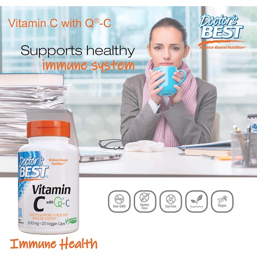  Doctors Best Best Vitamin C 500mg, 120 Count