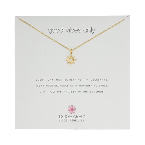  Dogeared Good Vibes Only, Radient Sun Pendant Necklace