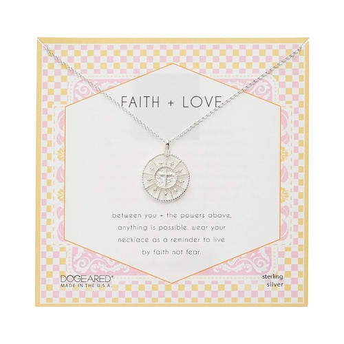  Dogeared Faith & Love Cross Medallion Necklace