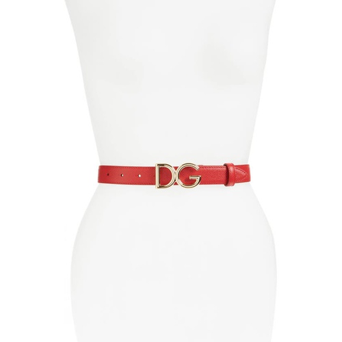 돌체앤가바나 Dolce&Gabbana Leather Belt_ROSSO
