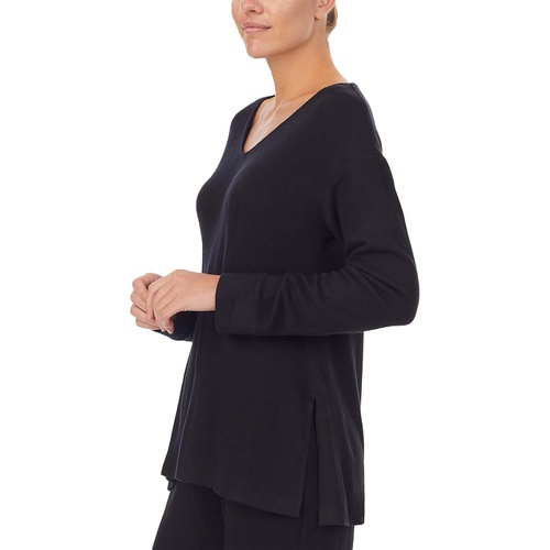  Donna Karan Long Sleeve Sleep Tunic Marl