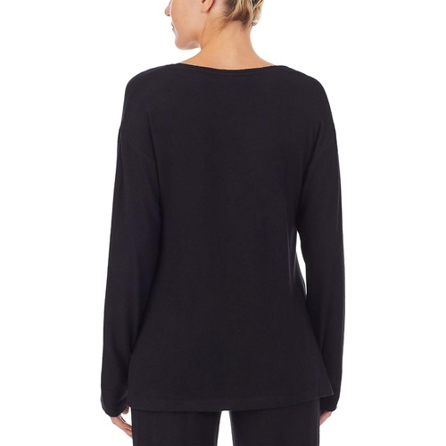  Donna Karan Long Sleeve Sleep Tunic Marl