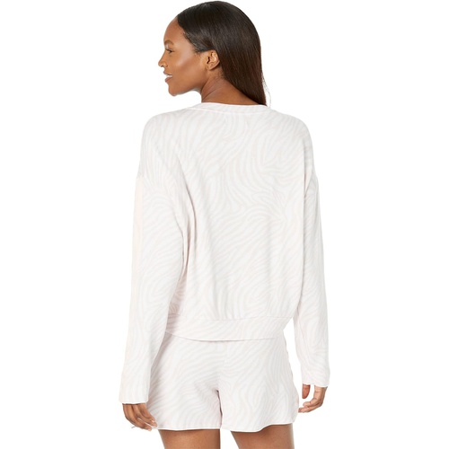  Donna Karan Long Sleeve Sleep Top and Shorts