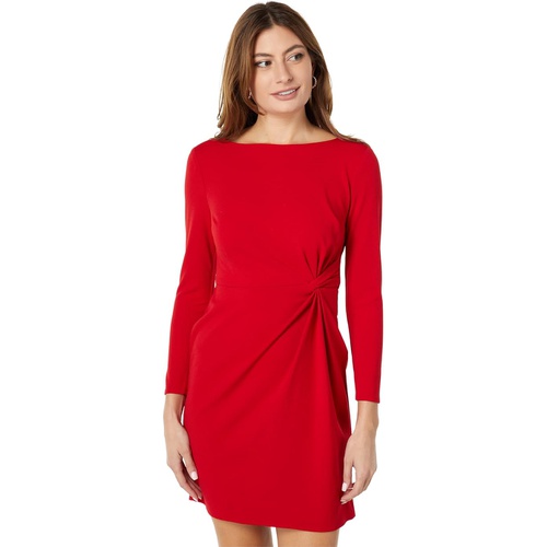  Donna Morgan Long Sleeve Sheath Dress with Twist