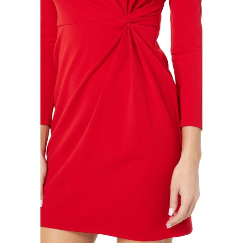  Donna Morgan Long Sleeve Sheath Dress with Twist