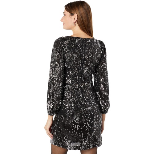  Donna Morgan Square Neck Sequin Dress